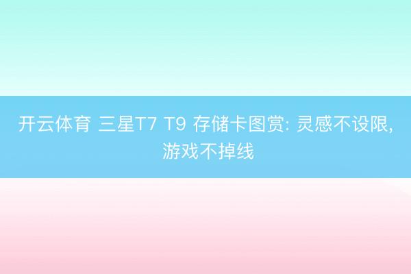 开云体育 三星T7 T9 存储卡图赏: 灵感不设限，<a href=