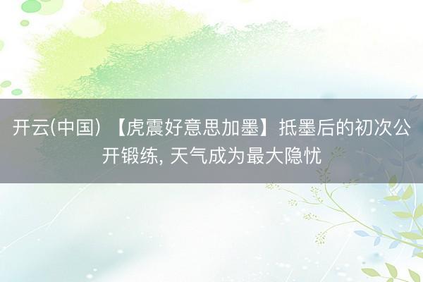 开云(中国) 【虎震好意思加墨】抵墨后的初次公开锻练， 天气成为最大隐忧